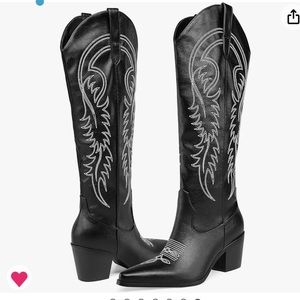 Western Knee High Cowboy Boots